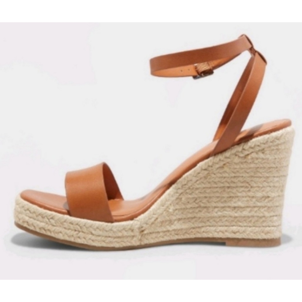 A New Day Tina Heels Cognac Size 9.5 - Picture 2 of 14